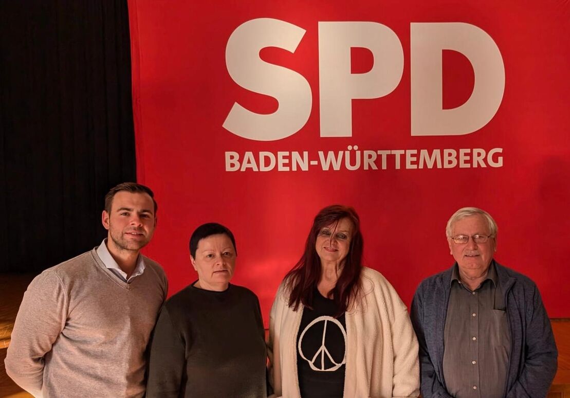 Delegierte Hauingen: Thomas Böhringer, Annette Bachmann-Ade; Delegierte Brombach: Helga Schmalz, Georg Krause (v.l.n.r.)